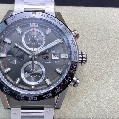 XF廠手錶 43mm泰格豪雅卡萊拉01計時碼表仿表,N廠手錶