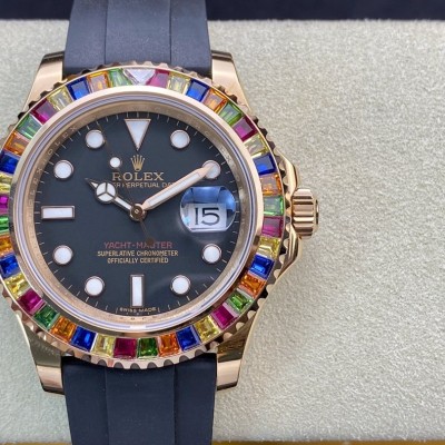 勞力士Rolex 皇帝版神器金遊艇Rolex yacht Master 116695SATS 糖豆GM廠手錶仿表,N廠手錶 勞力士Rolex 皇帝版神器金遊艇Rolex yacht Master 116695SATS 糖豆GM廠手錶仿表,N廠手錶