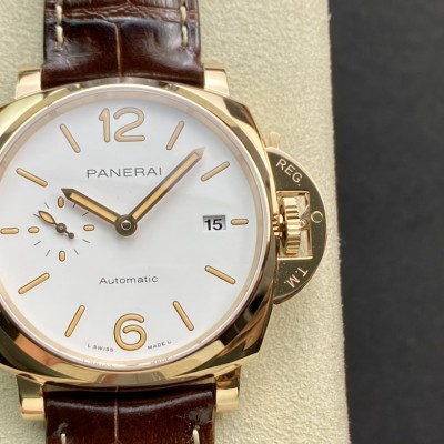 VS廠手錶PAM 1042高仿沛納海 Luminor Due 小紅金 42MM 最纖薄複刻手錶