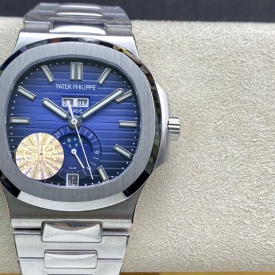 GR廠手錶V3版仿表百達翡麗Nautilus年曆腕表5726系列複刻手錶
