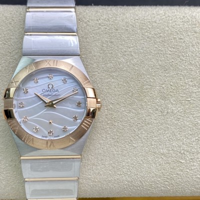 SSS廠3S出品仿表歐米茄星座系列女表27MM,N廠手錶
