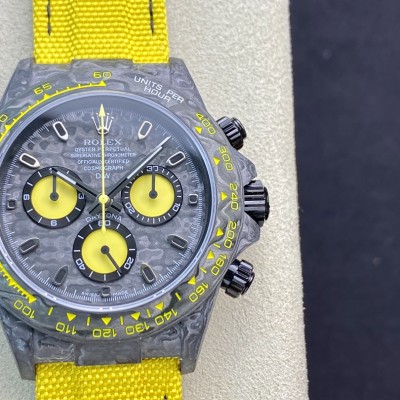 JH厂手表仿表劳力士宇宙计时迪通拿系列之碳纤维定制版4130机芯,N厂手表
