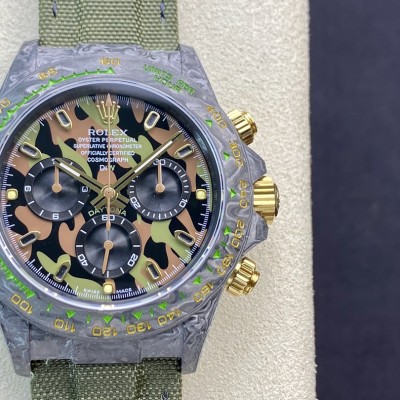 仿表劳力士宇宙计时迪通拿系列之碳纤维定制版4130机芯JH厂手表,N厂手表