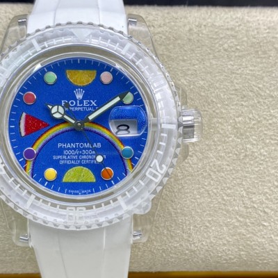 BLAKEN高定版改裝透明水鬼幻影實驗室勞力士聯名水晶系列3135機芯,N廠手錶 BLAKEN高定版改裝透明水鬼幻影實驗室勞力士聯名水晶系列3135機芯,N廠手錶
