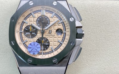 JF廠手錶仿表愛彼AP26400 綠陶"迷彩"系列,N廠手錶