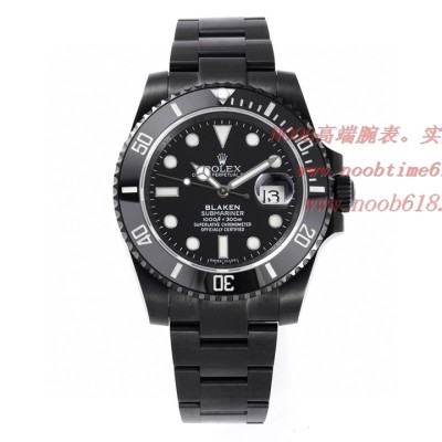 改裝手錶BLAKEN勞力士 Rolex 碳黑鋼皇水鬼系列,N廠手錶