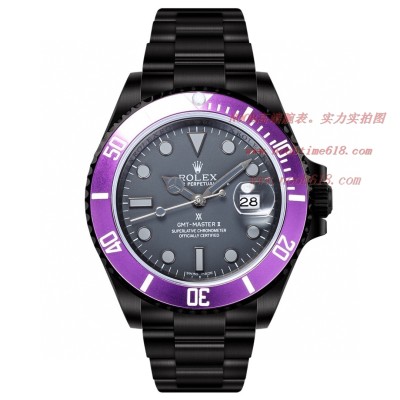 勞力士改裝錶 BLAKEN勞力士 Rolex 碳黑鋼皇水鬼系列,N廠手錶