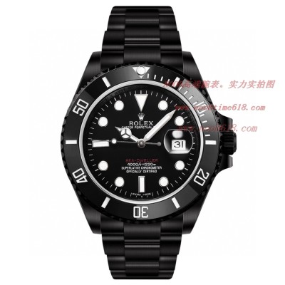 勞力士改裝錶BLAKEN勞力士 Rolex 碳黑鋼皇水鬼系列,N廠手錶
