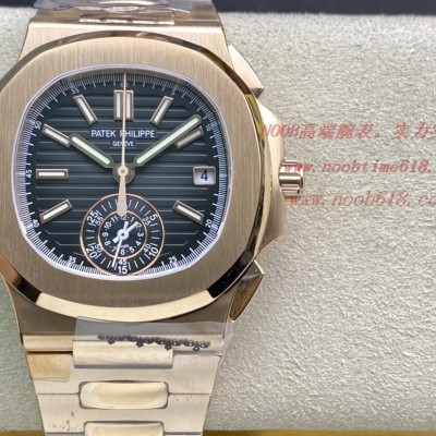 3K工廠百達翡麗鸚鵡螺5980/1A-014多功能計時腕表V2版真小秒,N廠手錶