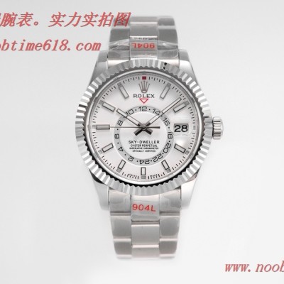 外圈月份能轉動TW廠仿錶勞力士Rolex Sky-Dweller 縱航者型,N廠手錶