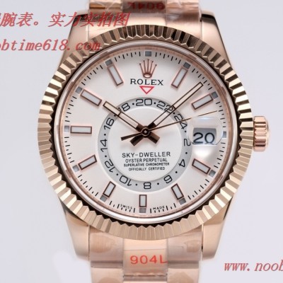 TW廠手表仿錶勞力士Rolex Sky-Dweller 縱航者型外圈月份能轉動,N廠手錶