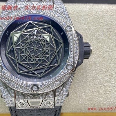 仿錶,精仿錶,複刻手錶WWF廠手錶恒寶/宇舶Big Bang系列刺青滿鑽腕表,N廠手錶