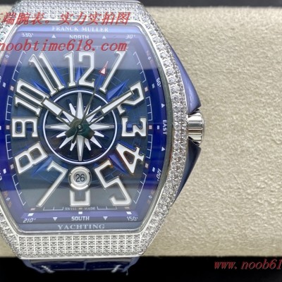 仿錶,精仿錶,複刻錶鑽扣款ABF最高品質Franck Muller 法蘭克穆勒 FM Vanguard Yachting V45遊艇系列44×54 mm,臺灣手錶