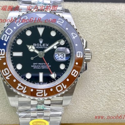香港仿錶,N厂手錶REPLICA WATCH NOOB factory劳力士格林尼治可乐圈(可口可乐)红蓝陶瓷圈,N厂手表