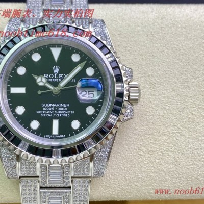 滿鑽手錶,滿鑽水鬼,勞力士滿天星腕表潛航者型密鑲鑽特別款複刻錶