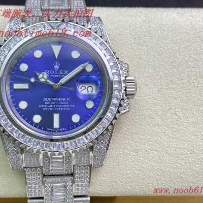 鑽石手錶,滿鑽水鬼,勞力士滿天星腕表潛航者型密鑲鑽特別款複刻錶