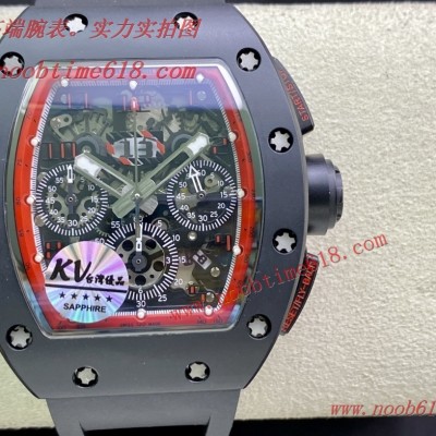直播手錶貨源,馬來西亞仿錶,手錶貨源代理,仿錶代理,KV FACTORY理查德米勒RM011系列計時款仿錶