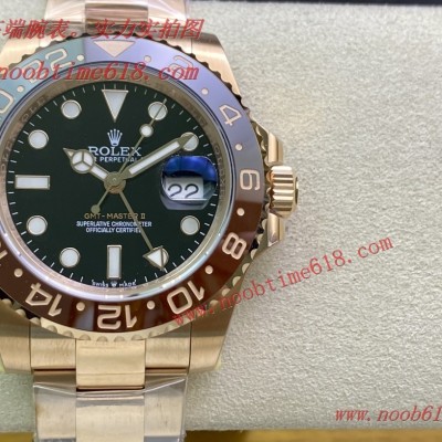 fully-jewelled ROLEX gmt GS Factory勞力士格林尼治沙士圈V4版仿錶