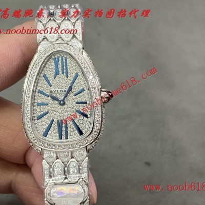 滿鑽BV寶格麗SerpentiSeduttori鎏金蛇影腕表瑞士仿錶