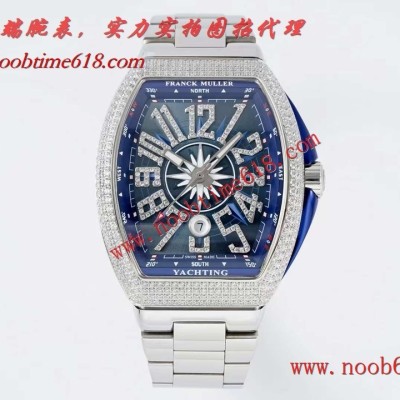 香港複刻錶,全新ABF法穆蘭藍遊艇v45新款鋼帶款仿錶