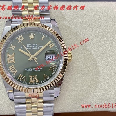 香港臺灣瑞士仿錶,GMF工厂劳力士日志型36mm3235机芯904钢一比一複刻手錶