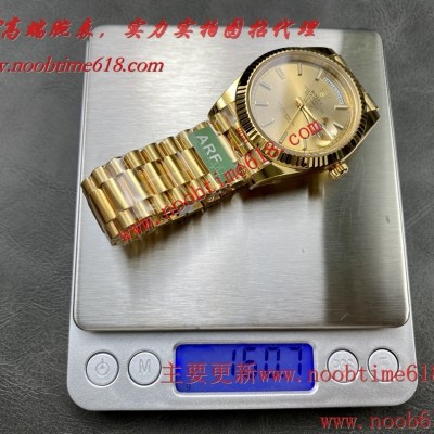 香港仿錶,臺灣仿錶代理精仿手錶,ARF工廠V2版配重版本勞力士DD雙曆星期日志型重量160G 3255一體機芯40mm仿錶代理精仿手錶