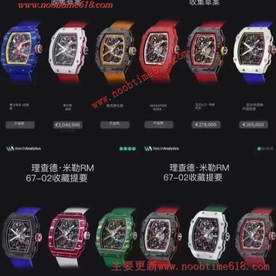 改裝定制手錶,理查德米爾RM67-02更改齒輪⚙️顏色升級版本仿錶