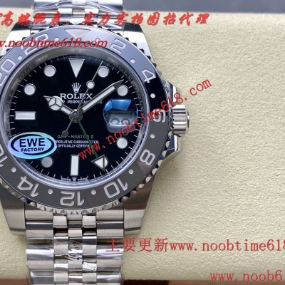 香港臺灣仿錶,EWE工廠V5版勞力士格林尼治llGMT搭配cal.丹東獨家3285/72小時同步C仿錶