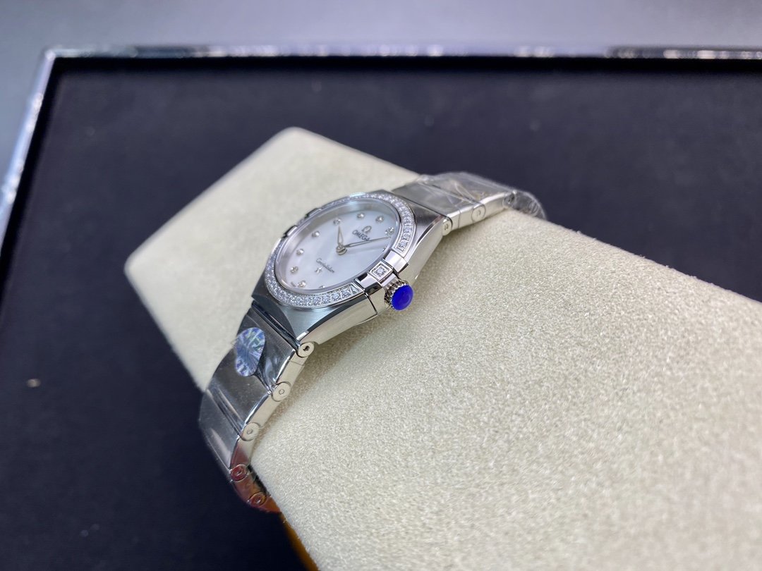 AF廠高仿歐米茄第五代星座系列28mm石英腕表複刻手錶
