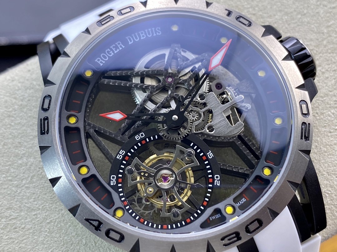 BBR廠勁爆黑羅傑鈦金屬陀飛輪.型號：RDDBEX0549腕表45MM複刻手錶