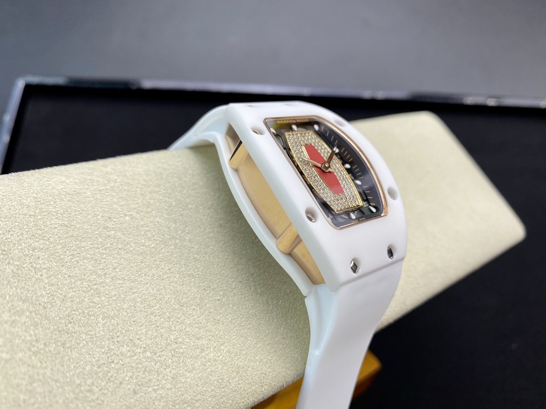理查德RM07 紅唇陶瓷女表 表徑31mm·日本進口機械機芯複刻手錶