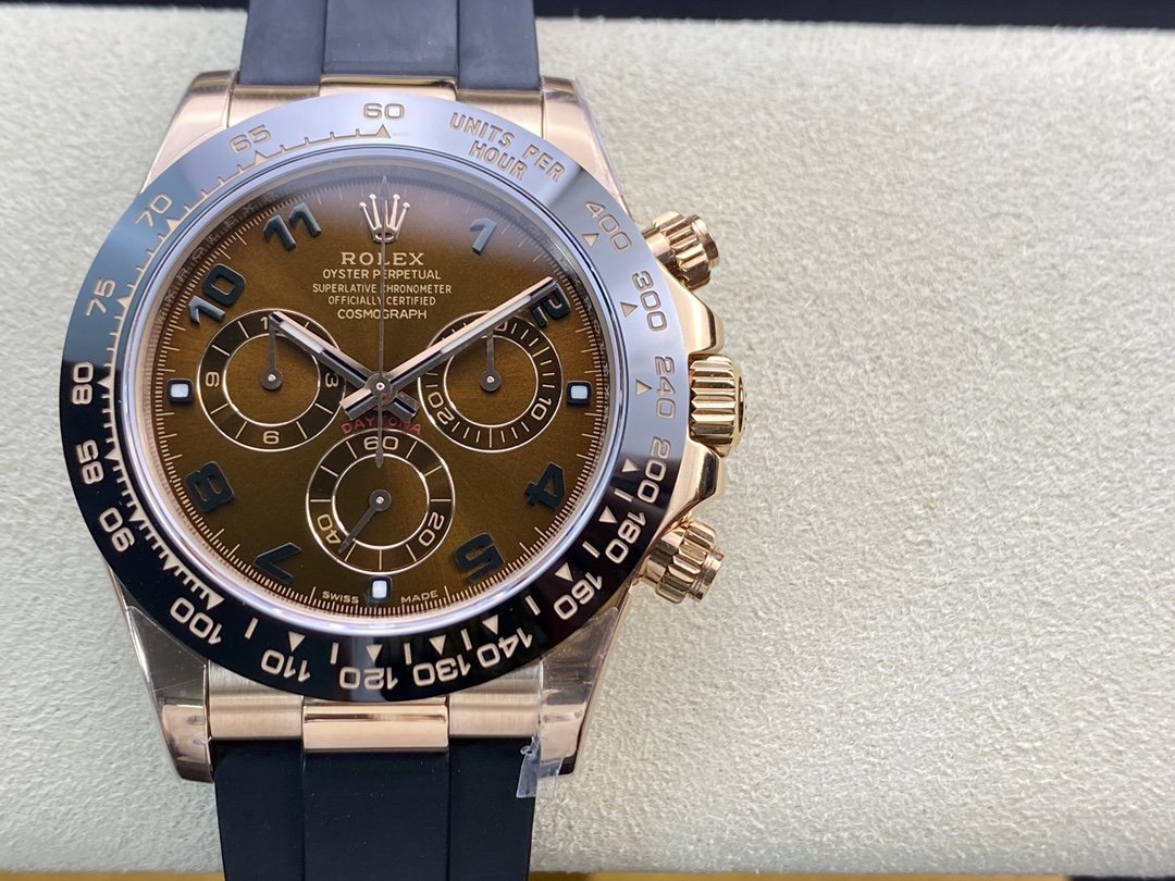 N廠V3版勞力士玫瑰金迪通拿系列4130機芯40MM高仿手錶