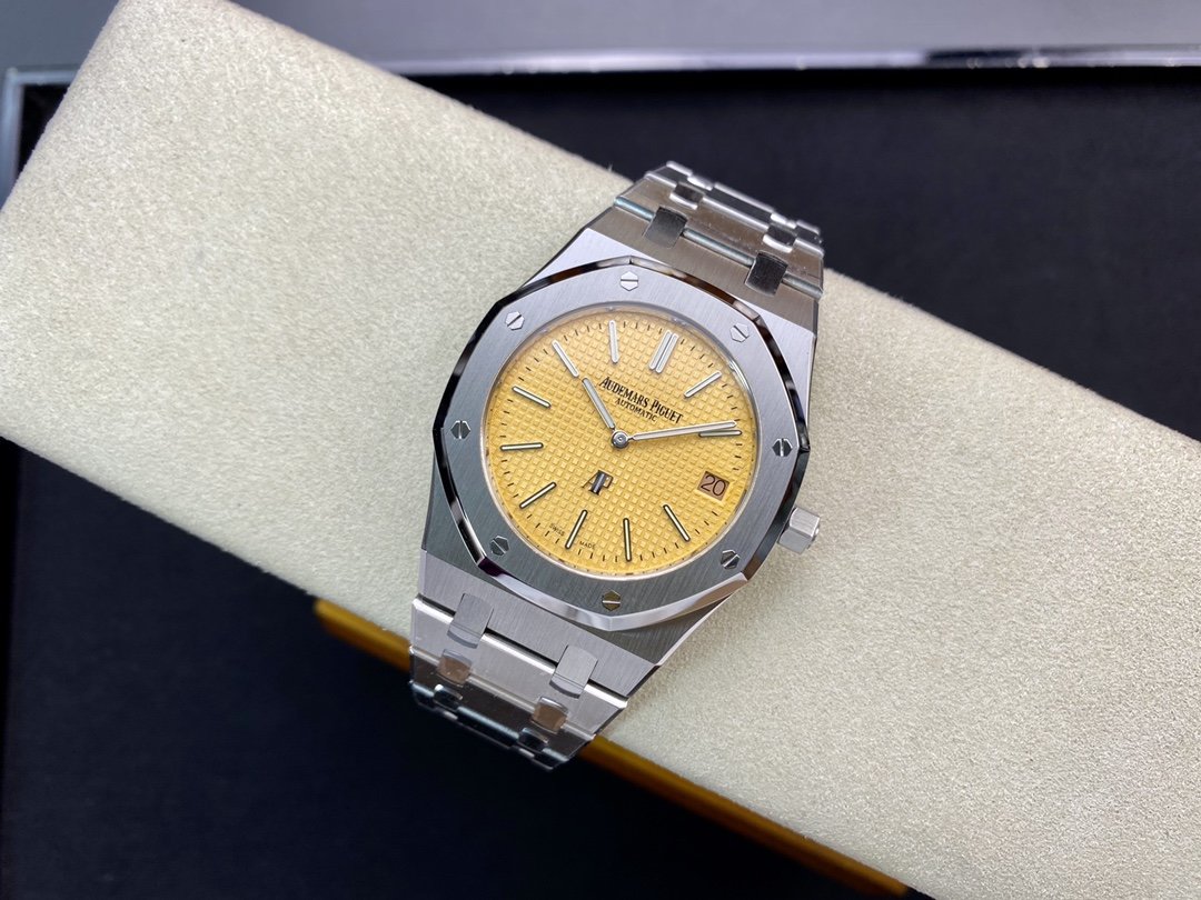 XF廠愛彼皇家橡樹15202 超薄“香檳金”39MM高仿手錶限量發售