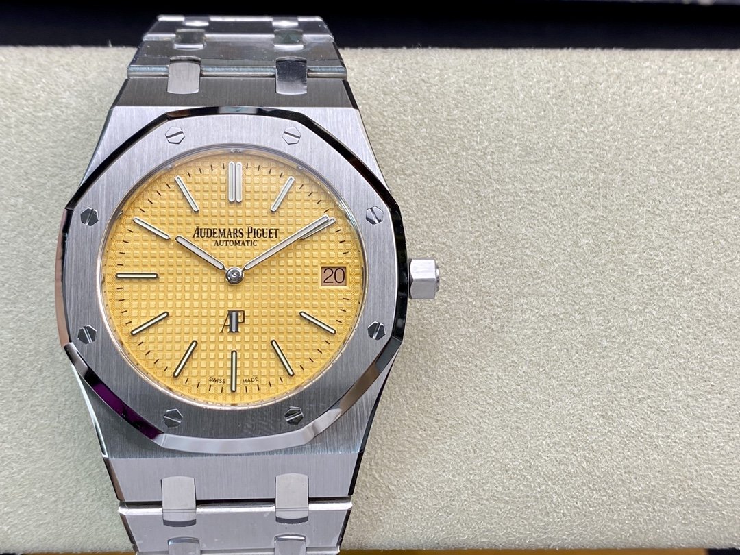 XF廠高仿愛彼皇家橡樹15202 超薄鋼表“香檳金”39MM複刻手錶