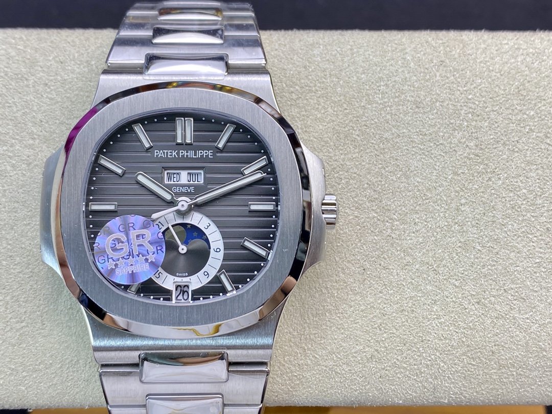 GR廠高仿百達翡麗鸚鵡螺5726多功能Caliber324s機械機複刻手錶手表