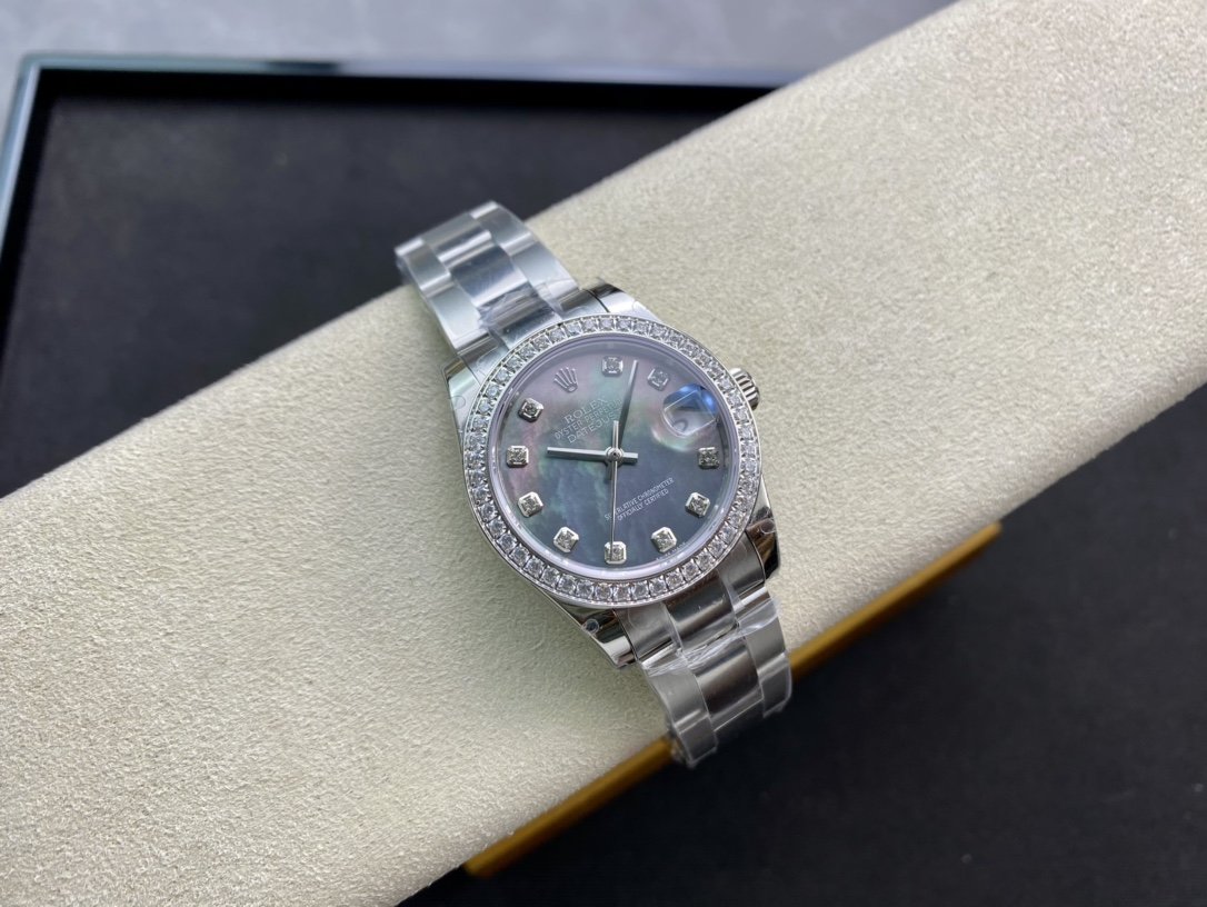 稀缺款 BP臻品高仿勞力士女裝日誌型系列178384腕表2836機芯31MM複刻手錶