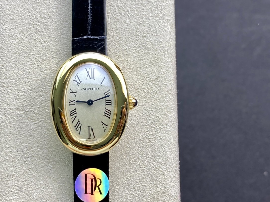DR Factory高仿卡地亞Baignoire浴缸系列腕表瑞士石英機芯26MM複刻手錶