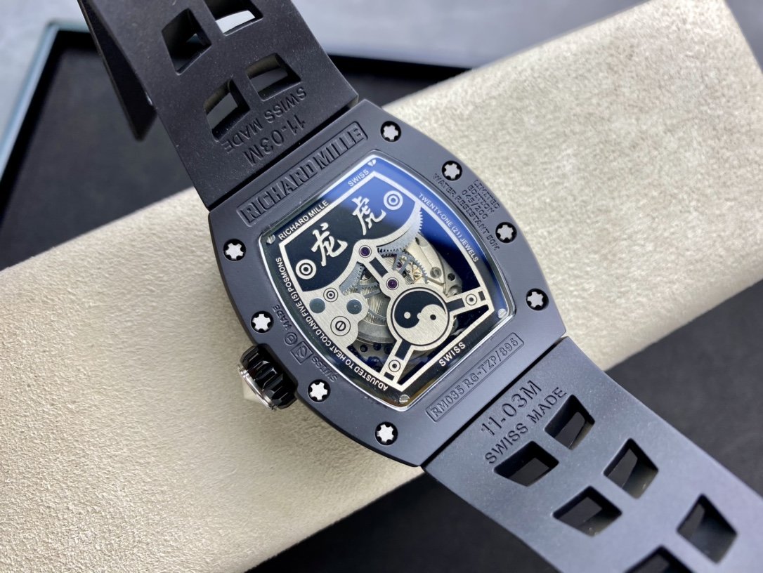 KV廠高仿理查德米爾 RICHARD MILLE 理查德米爾RM051龍虎雕刻設計複刻手錶