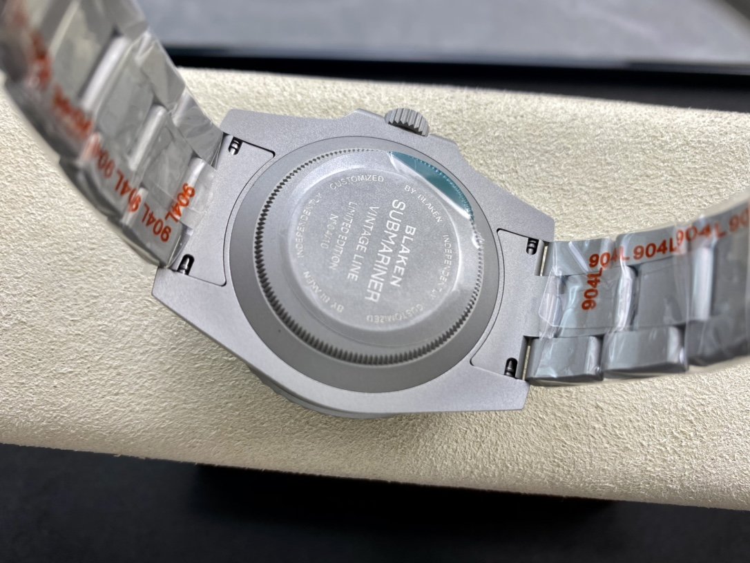 改裝 IPK再出新作BLAKEN工廠聯名款勞力士水泥灰塗裝版SUB無曆黑水鬼腕表40MM複刻手錶改裝