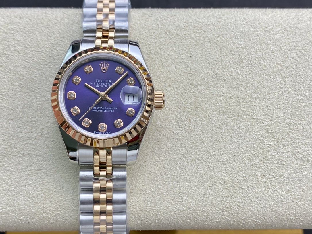 WF出品2020新款高仿勞力士 女裝日誌型28㎜日誌型279174-0009複刻手錶