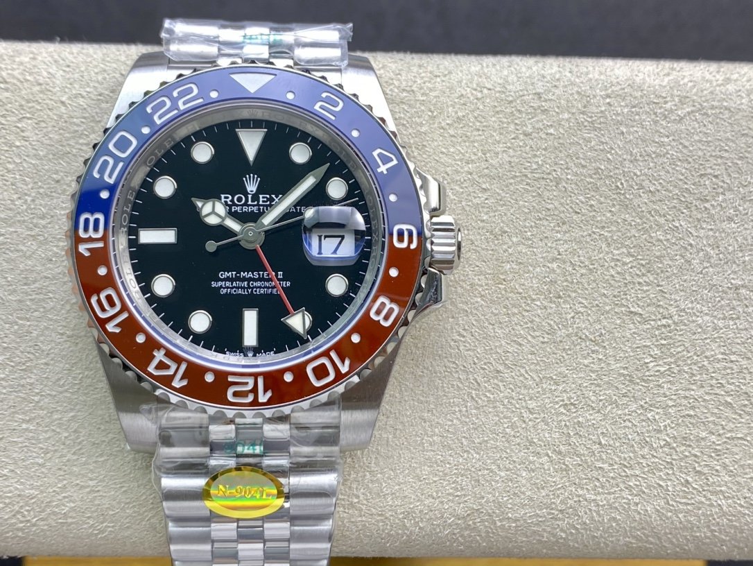N廠高仿勞力士格林尼治可樂圈（可口可樂）紅藍陶瓷圈3285機芯40MM複刻手錶
