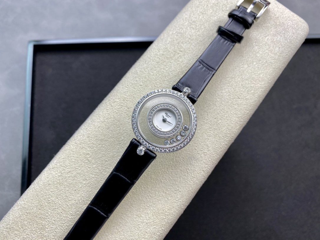 高仿蕭邦-Chopard透明滾珠快樂鑽HAPPY DIAMONDS系列複刻手錶