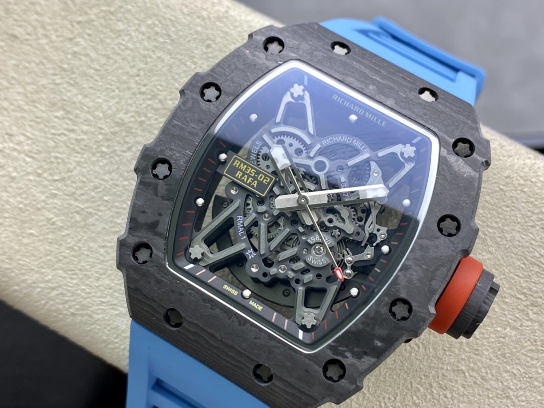 Z廠原裝紋路高仿理查徳米爾RM35-02全碳纖維系列複刻手錶