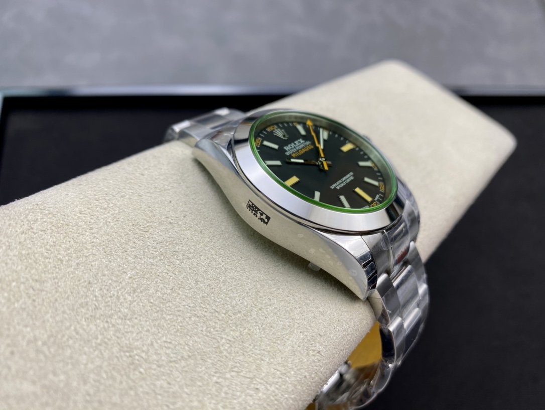 DJ高仿勞力士閃電綠玻璃 MILGAUSS系列116400複刻手錶