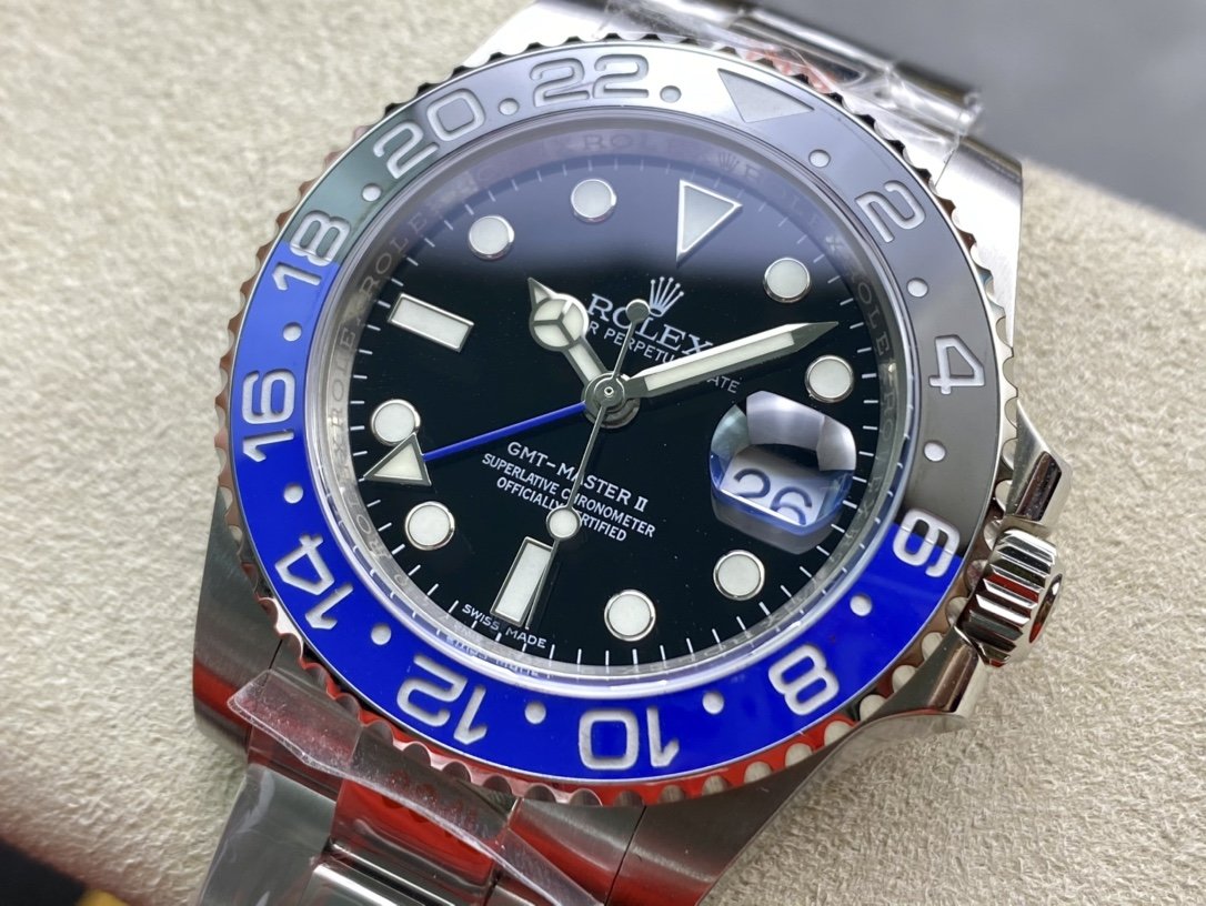 N廠手錶V11版勞力士GMT格林尼治黑圈及藍黑圈升級版複刻手錶