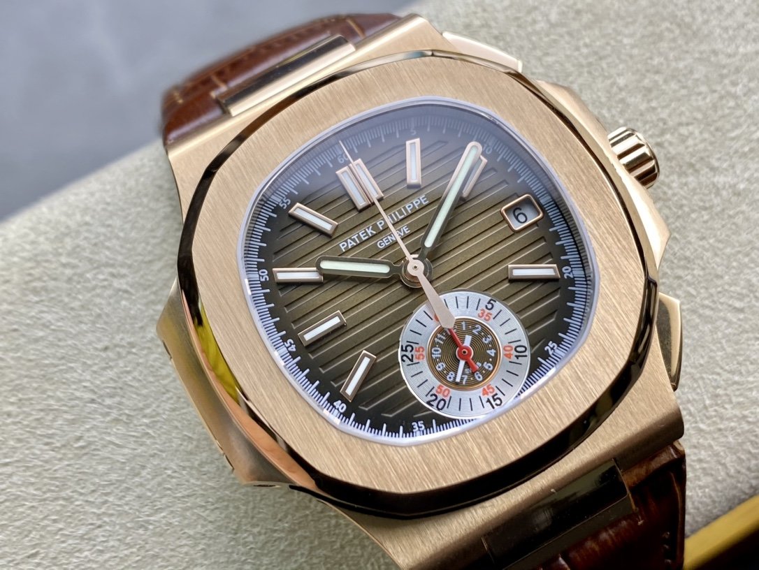 V2版真小秒3K工廠震撼推出百達翡麗鸚鵡螺5980/1A-014多功能計時腕表複刻手錶