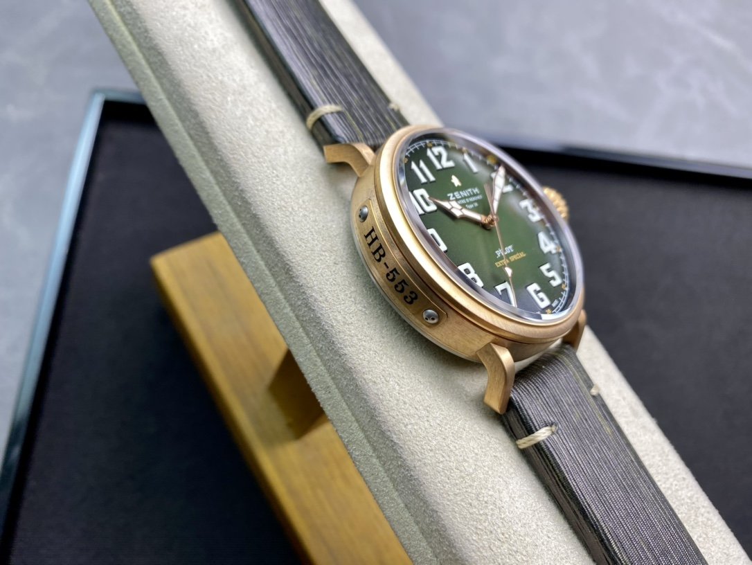 XF廠真力時卡其綠青銅大飛高仿手錶