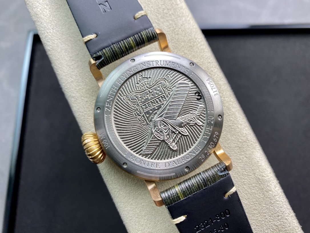 XF廠真力時卡其綠青銅大飛高仿手錶