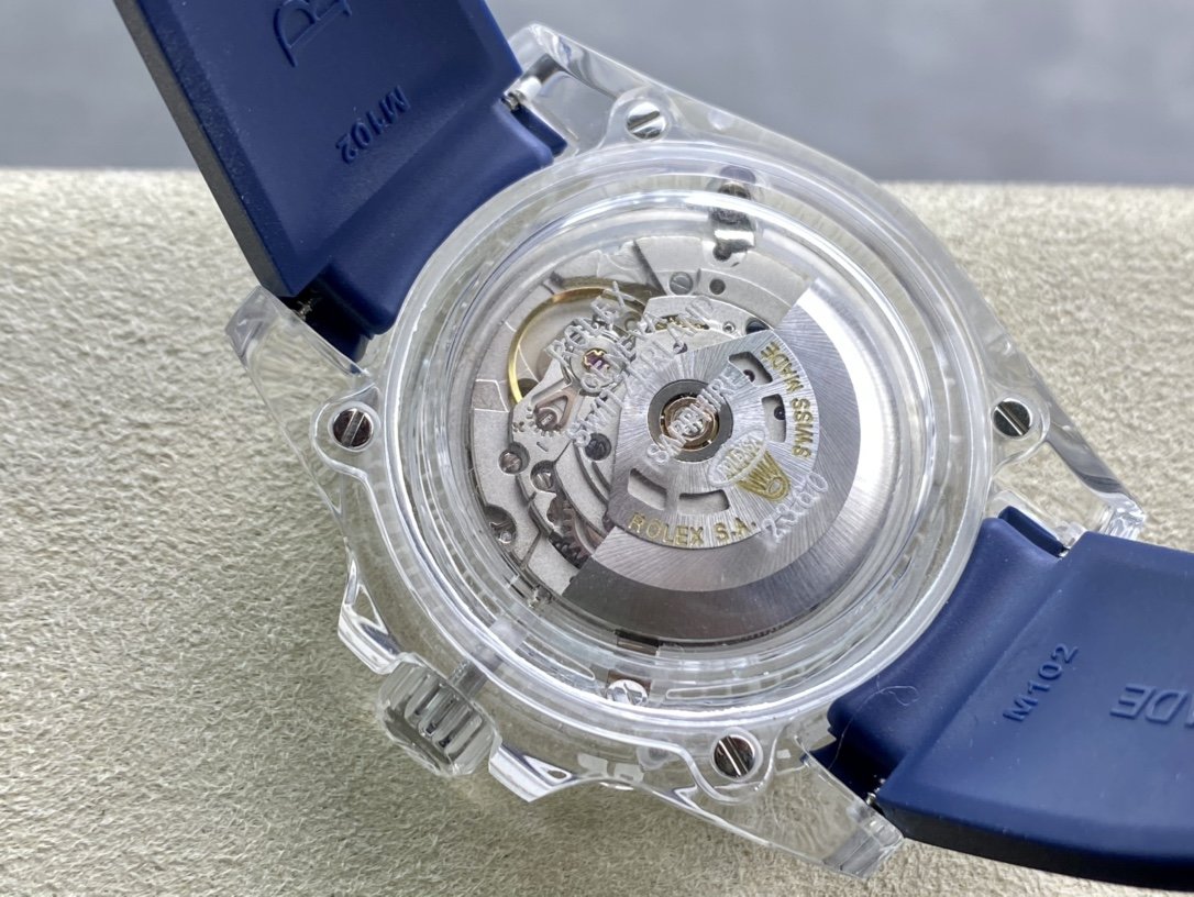 幻影實驗室勞力士聯名力作水晶系列透明水鬼個性改裝手錶