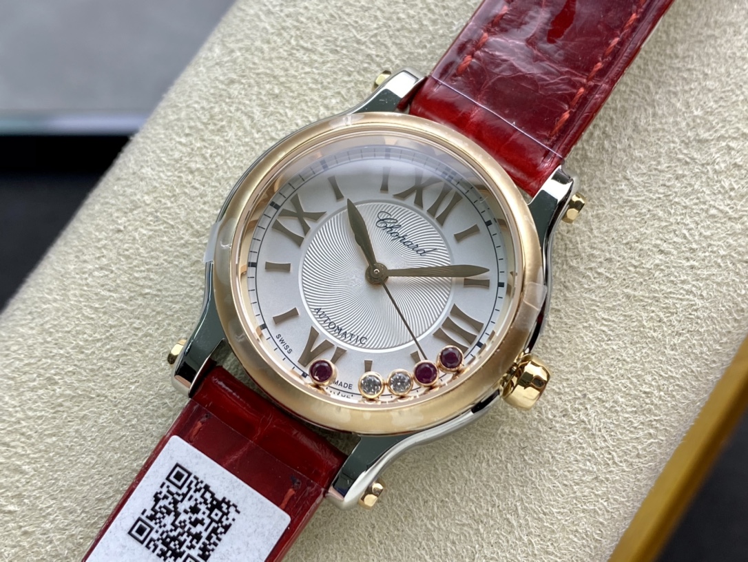 複刻手錶NR廠手錶高仿蕭邦快樂鑽2892機械機芯30mm仿表女表